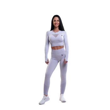 Flame Női 2 részes Hosszú Gym Szett - Frost White
