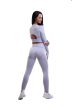Flame Női 2 részes Hosszú Gym Szett - Frost White