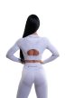 Flame Női 2 részes Hosszú Gym Szett - Frost White