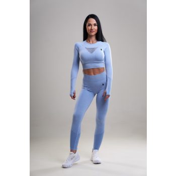 Flame Női 2 részes Hosszú Gym Szett - Ice Blue