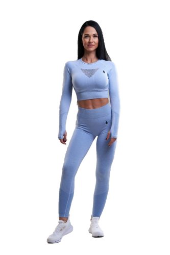 Flame Női 2 részes Hosszú Gym Szett - Ice Blue