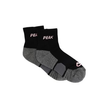 PEAK MEDIUM CUT SOCKS - BLACK