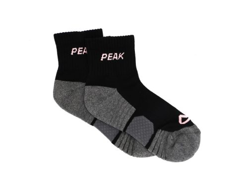 PEAK MEDIUM CUT SOCKS - BLACK