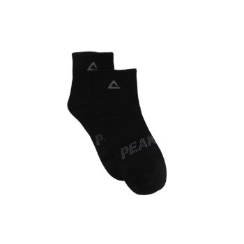 PEAK MEDIUM CUT SOCKS -BLACK