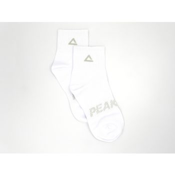 PEAK MEDIUM CUT SOCKS - WHITE