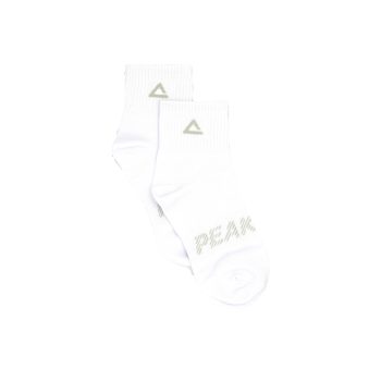 PEAK MEDIUM CUT SOCKS - WHITE