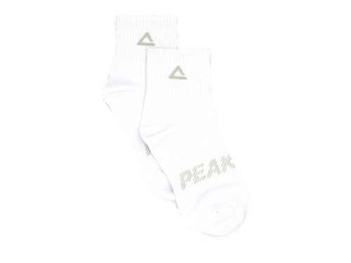 PEAK MEDIUM CUT SOCKS - WHITE