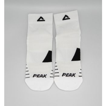 PEAK RUNNING SOCK - WHI/BLK