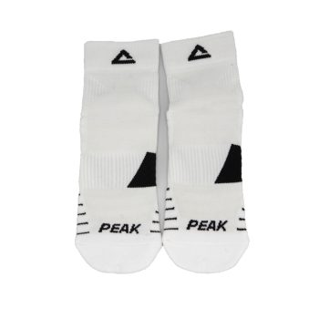 PEAK RUNNING SOCK - WHI/BLK