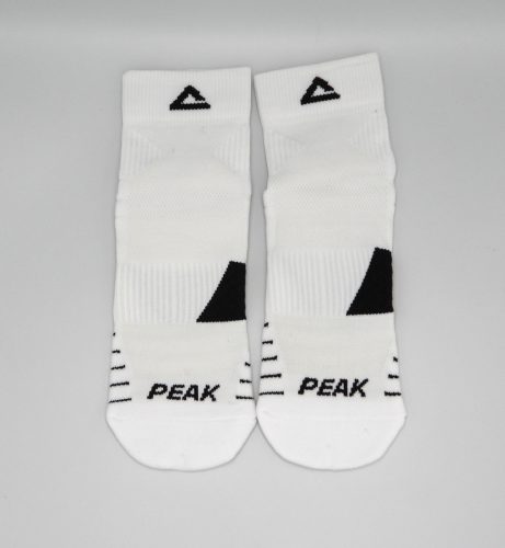 PEAK RUNNING SOCK - WHI/BLK