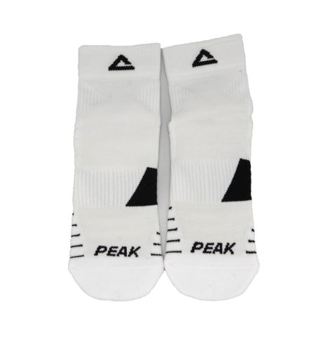PEAK RUNNING SOCK - WHI/BLK